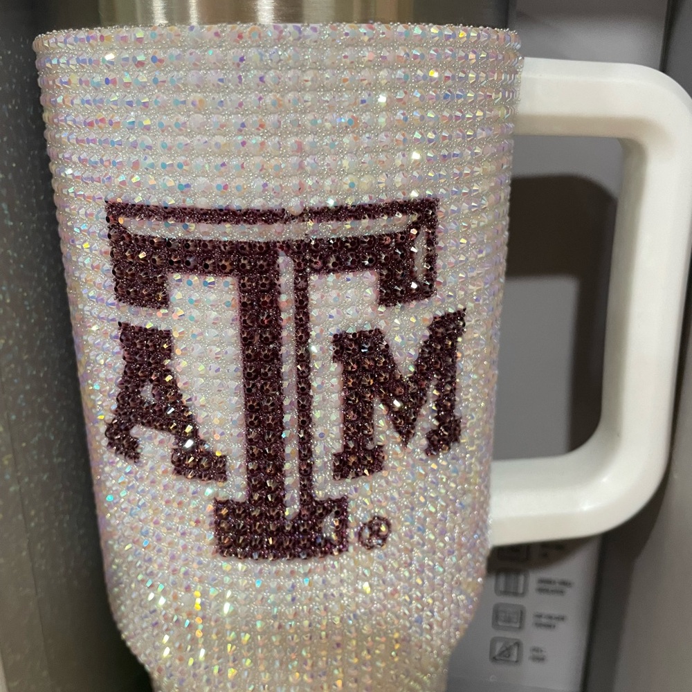 TEXAS A&M Bling Colossal 46oz LIMITED EDITION ! Tumbler Rhinestone in Box!